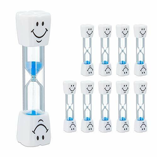 Relaxdays Clessidra Denti Bambini, Set 10 Gadget Timer Bimbi, Orologio 3 (g9Y)