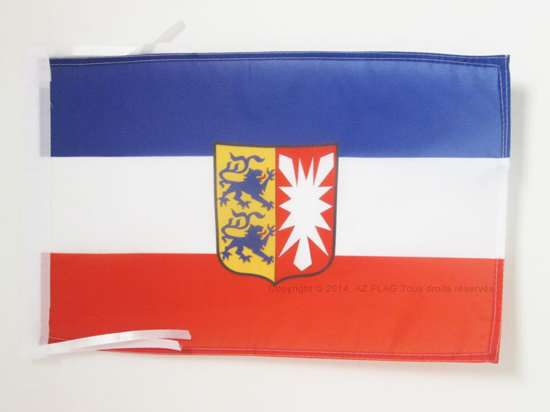 BANDIERA SCHLESWIG-HOLSTEIN 45x30cm - BANDIERINA LAND DI SCHLESWIG-HOLSTEIN - GE