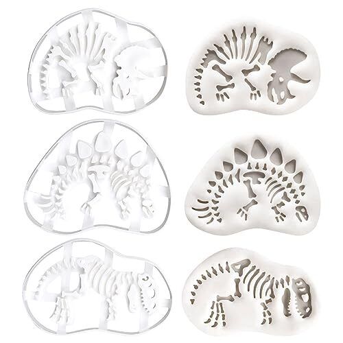 Formine per Biscotti 3D,RoadLoo 3 Pezzi Formine per Biscotti Plastica (r5C)