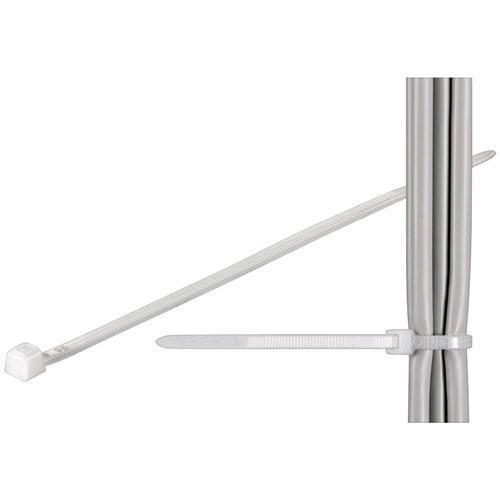 Techly Fascette Fermacavi Autobloccanti 100x2,5mm in Nylon 100pz Bianco