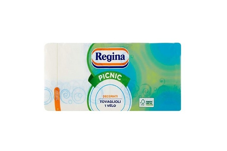 Regina Pic Nic tovaglioli 1 velo decorati 162 pz