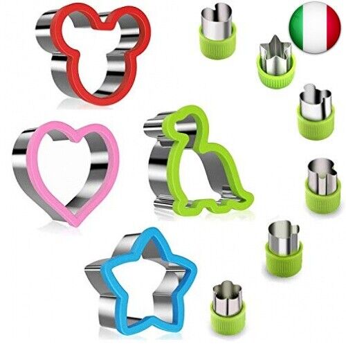 Set di formine per sandwich in acciaio inossidabile per bambini, 4 formine per