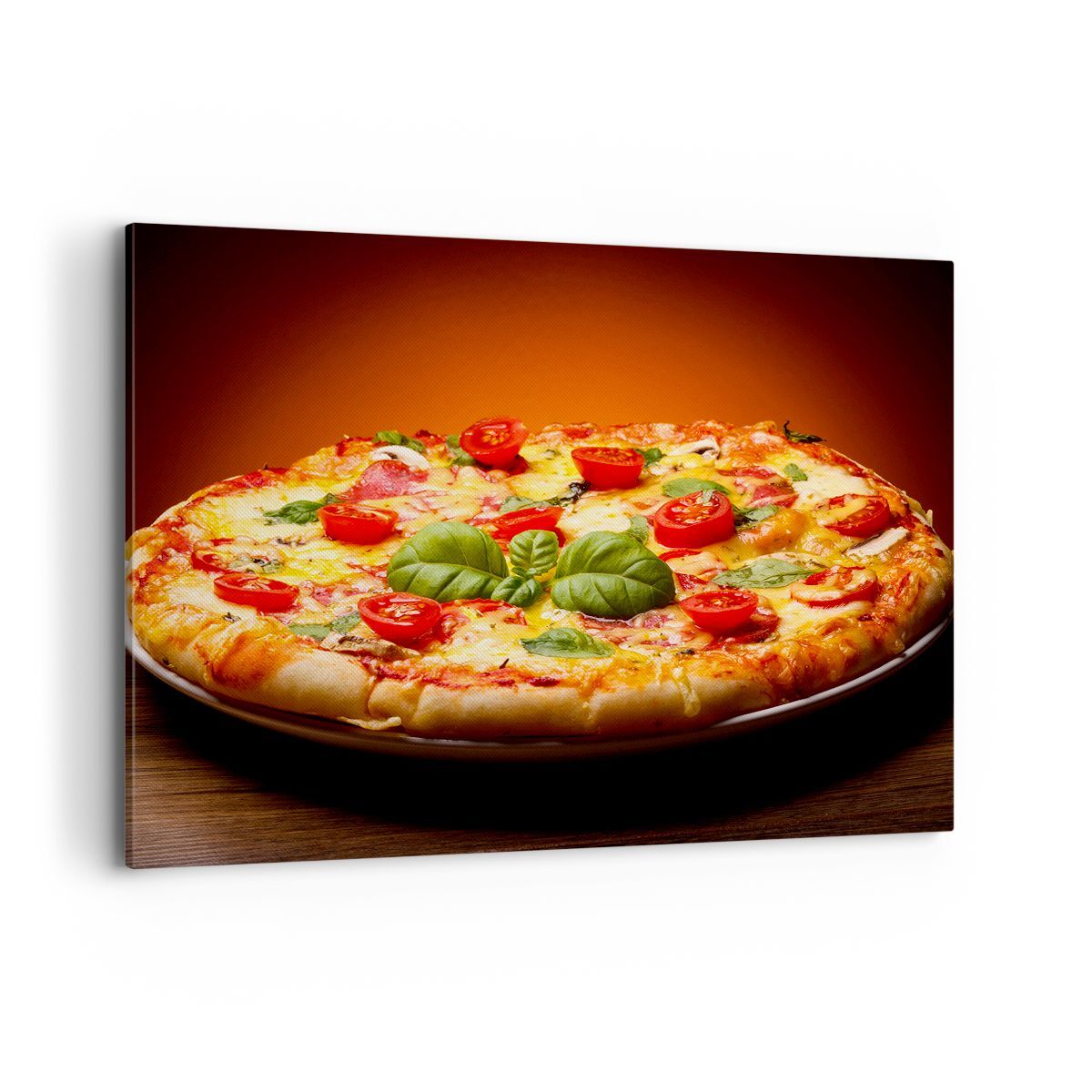 Quadro su Tela 120x80cm Italia pizza tradizione cibo Stampe Immagini Murale