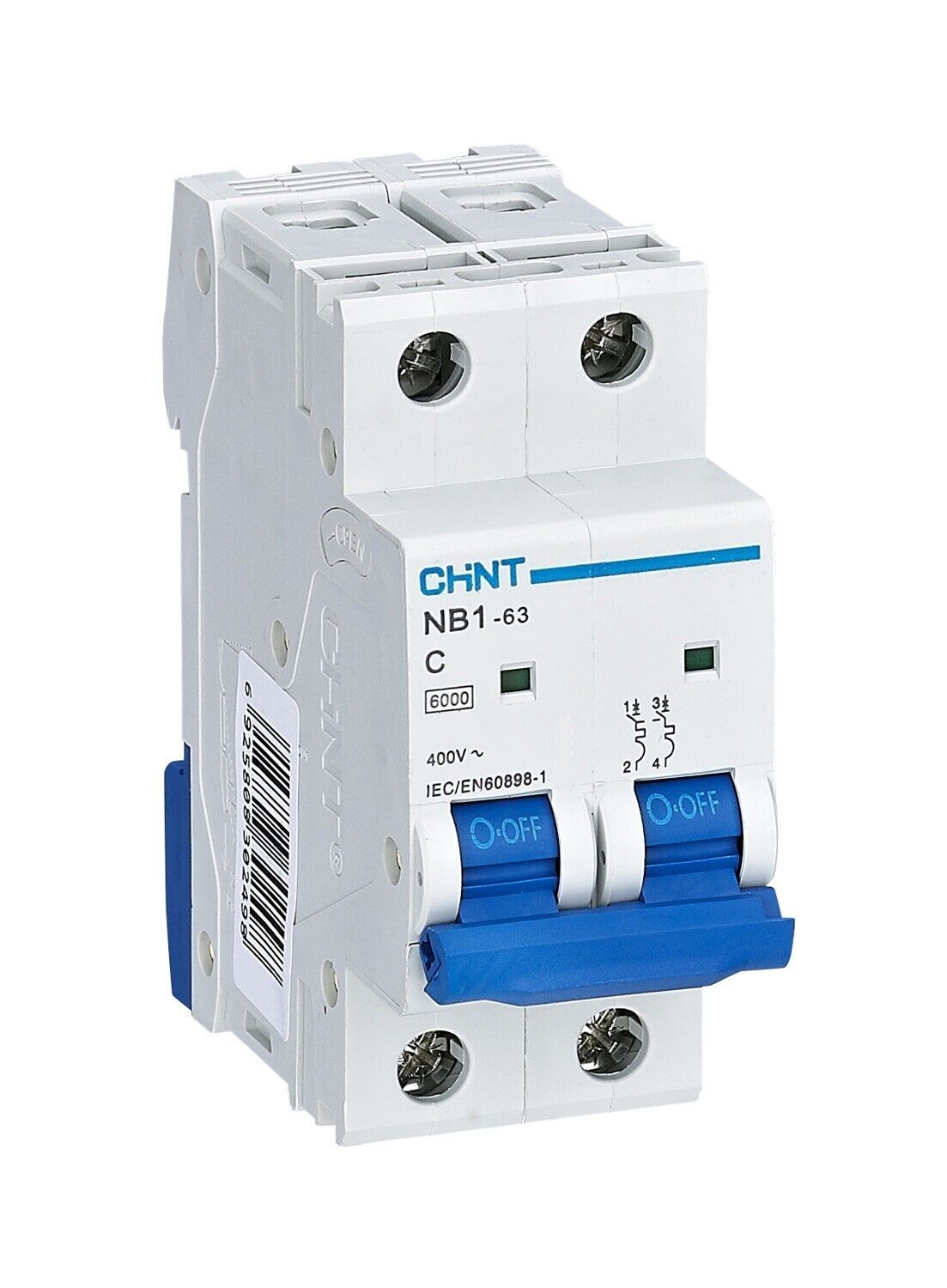 CHINT 51212 NB1-63/C50-2P-6 180344 INTERR. MAGNETOTERMICO 2 POLI 50A CURVA C 6KA