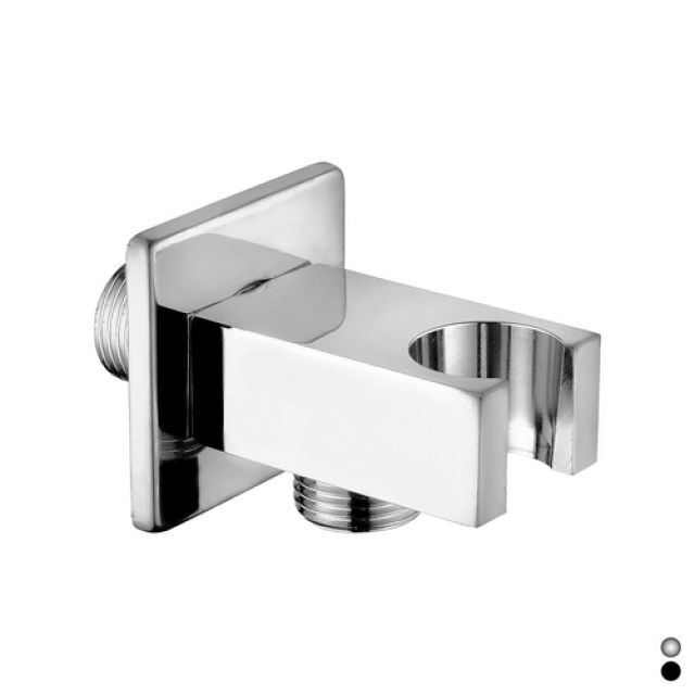 PRESA ACQUA QUADRA CON SUPPORTO DOCCIA Cromo