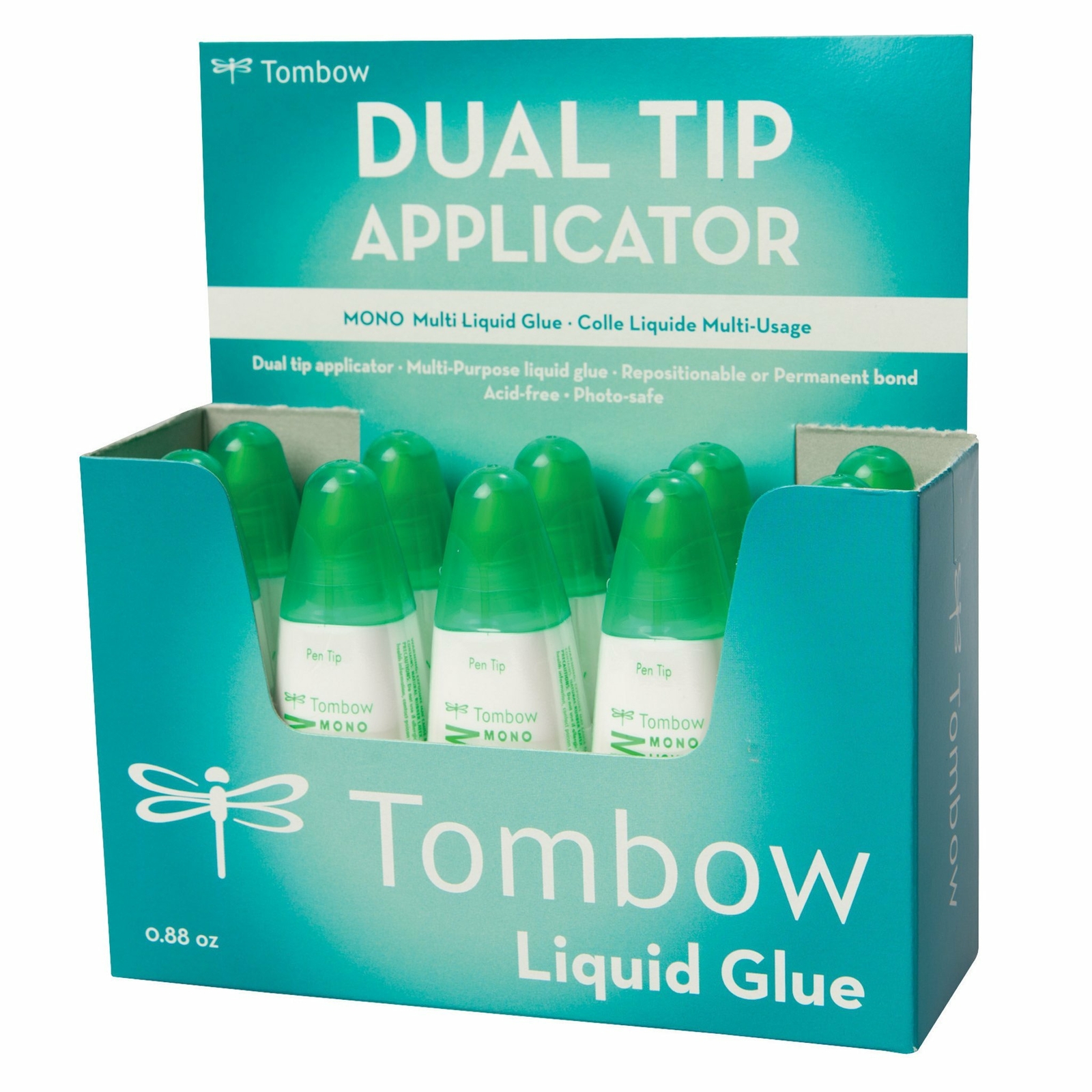 Tombow PT - MTC colla liquida, Multi Talent con due punte, 25 g, (Y9g)