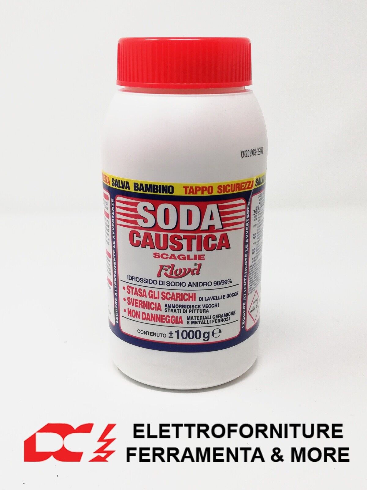 Soda Caustica In Scaglie 1 kg Per La Casa, Sverniciante, Disincrostante
