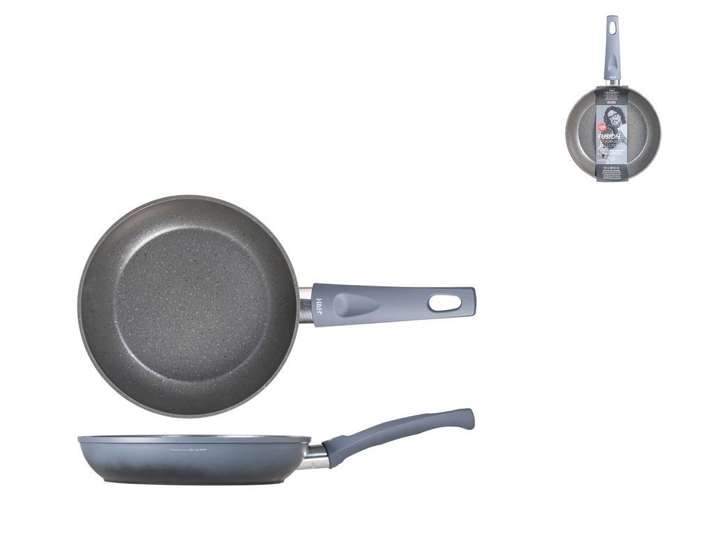 H&H Padella Antiaderente Fusion Borghese Cm 22