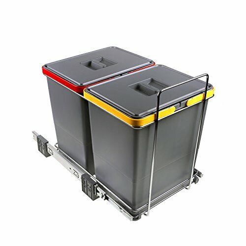 Elletipi ECOFIL PF01 34B2 Pattumiera Differenziata Estraibile per Base, (a4J)