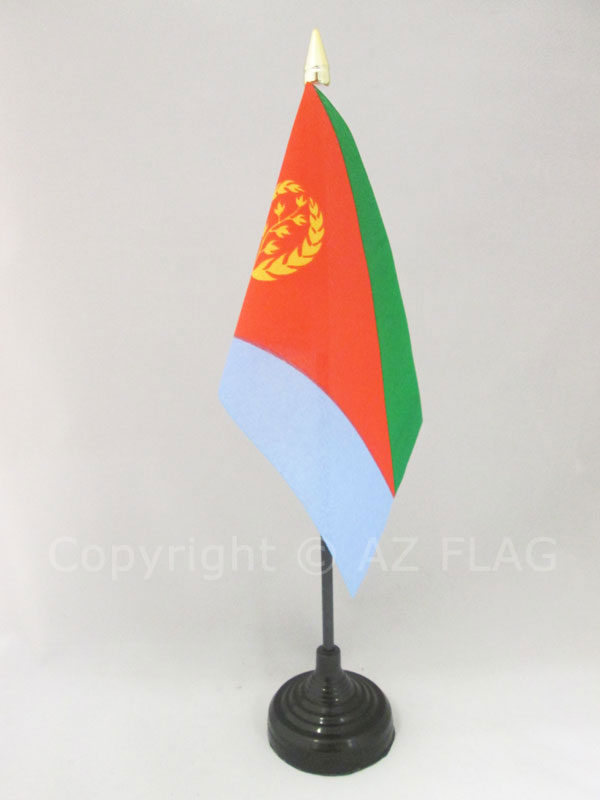 BANDIERA DA TAVOLO ERITREA 15x10cm - PICCOLA BANDIERINA ERITREA 10 x 15 cm - Nuo