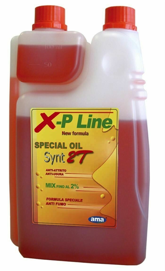 OLIO PER MISCELA 2T X-P LINE SINTETICO DA LT 1 CON DOSATORE (26707)
