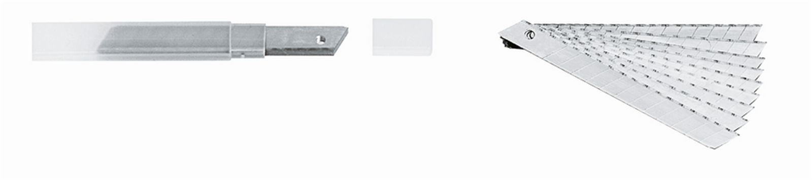 Lame Per Cutter Piccolo 9mm Mb-301 (tubetto Da 10 Lame) | Lebez