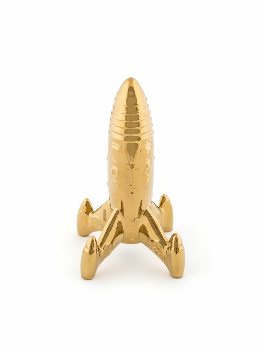 Figura in porcellana serie MEMORABILIA "GOLD -My Spaceship" SELETTI,LIMITED EDIT