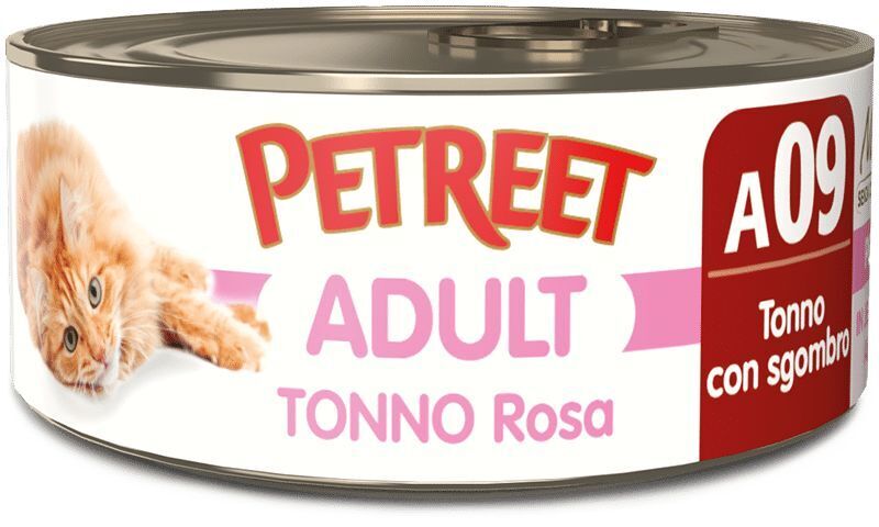 Petreet Natura Tonno Rosa Lattina 70gr 09 con Sgombro
