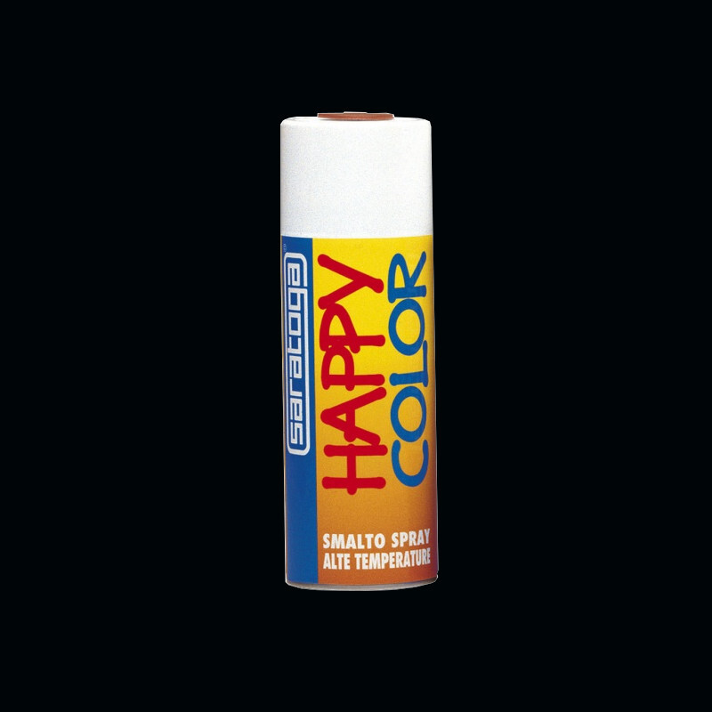 Vernice Spray Alte Temperature Happy Color Saratoga - Nero