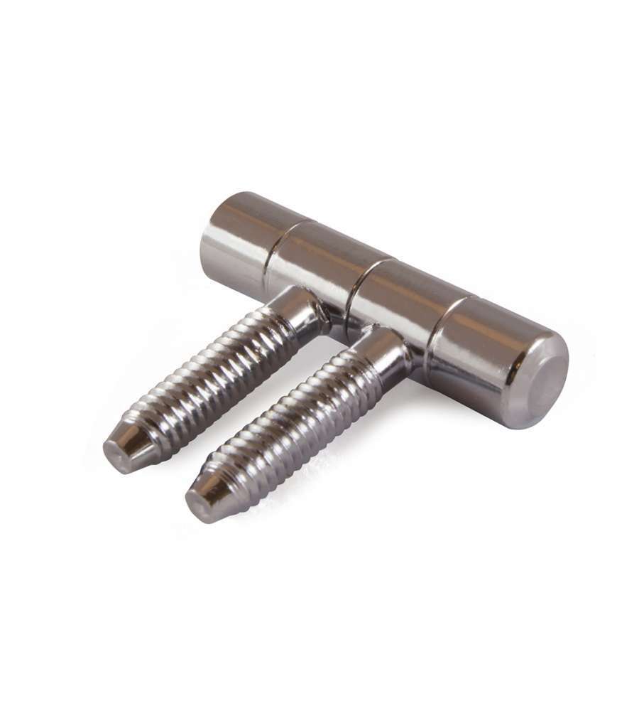 Cerniere per infissi "Anuba" in ferro cromato 9 mm. 2 pz.