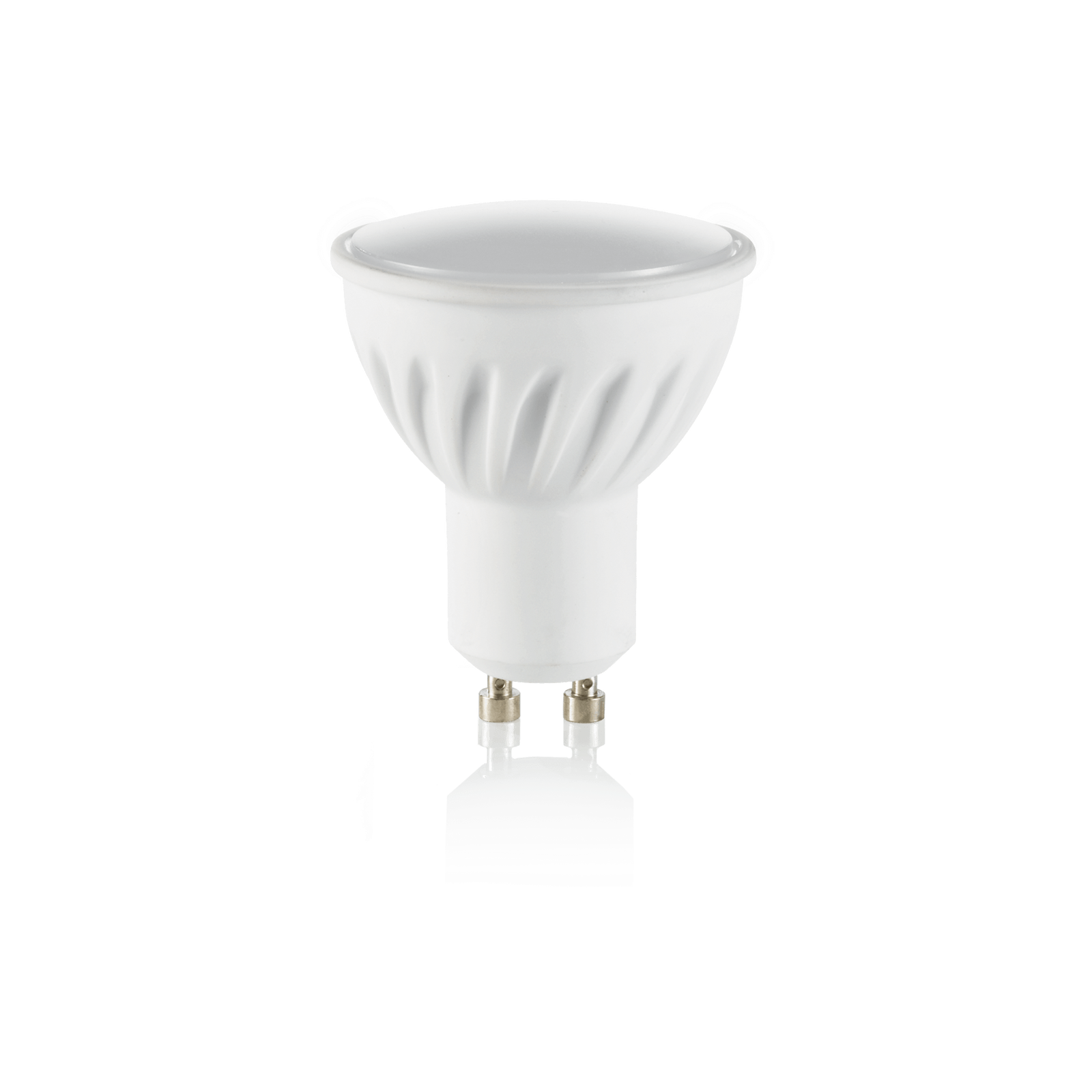 Lampadina GU10 7 watt LED cob faretto ceramica spotlight 100° luce calda