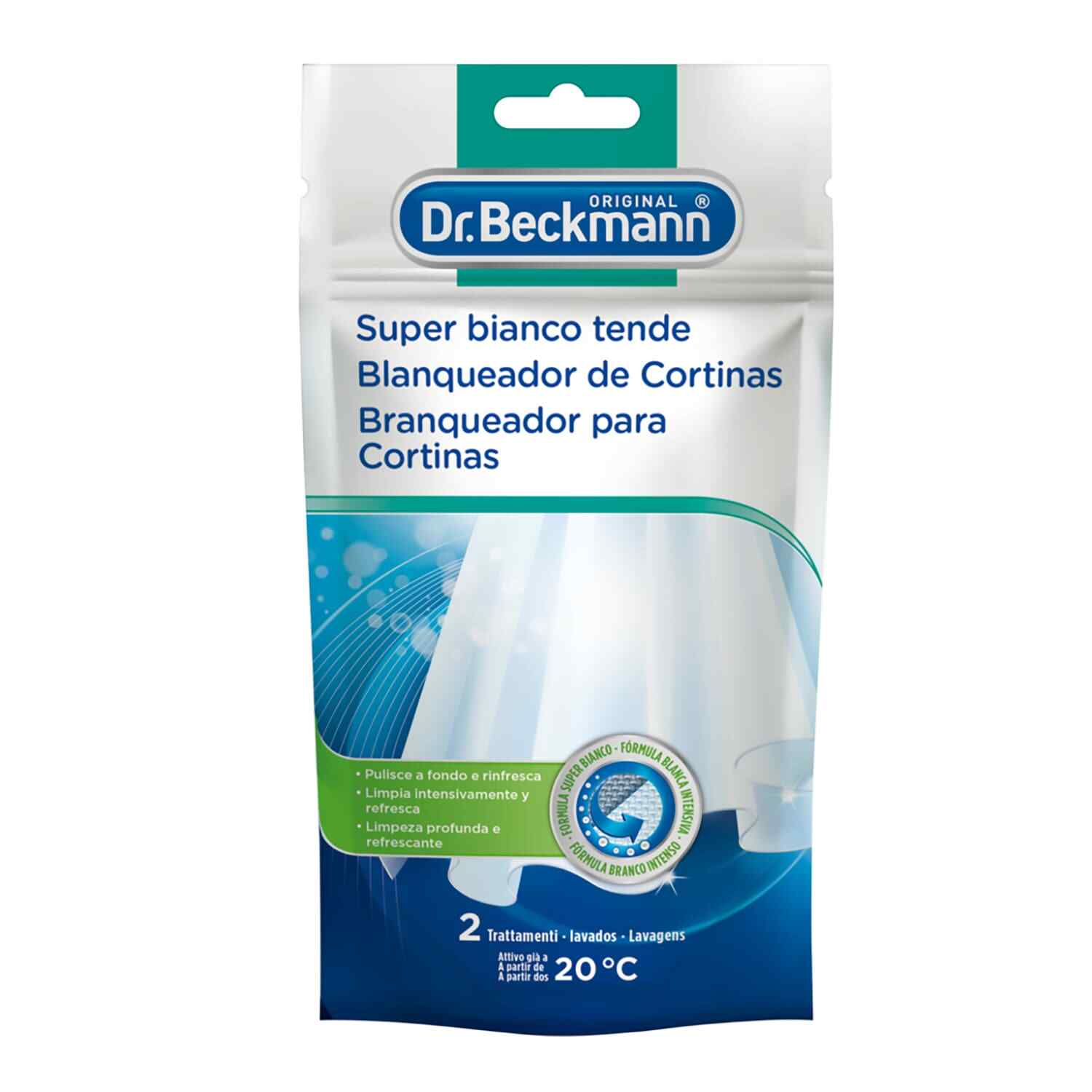 Dr. Beckmann Super Bianco, per Bianchi più Bianchi, Mantiene la Luminosità, 80g