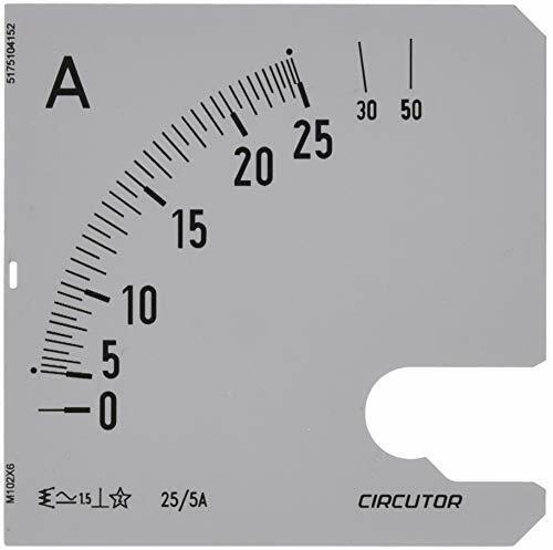 circutor sec – Scala amperometro sec 96 25/5 A Corriente alterna (w4r)