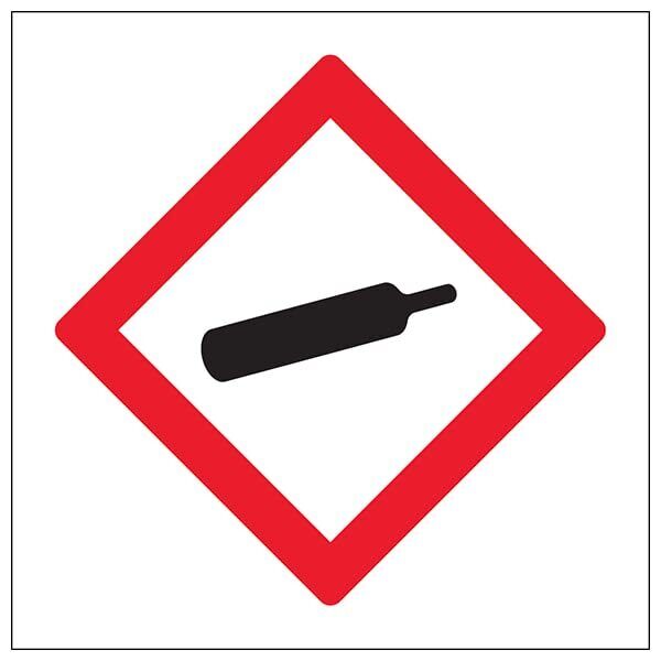 V Safety Gasses under pressure-200x200mm-Magnetic Safety Sign