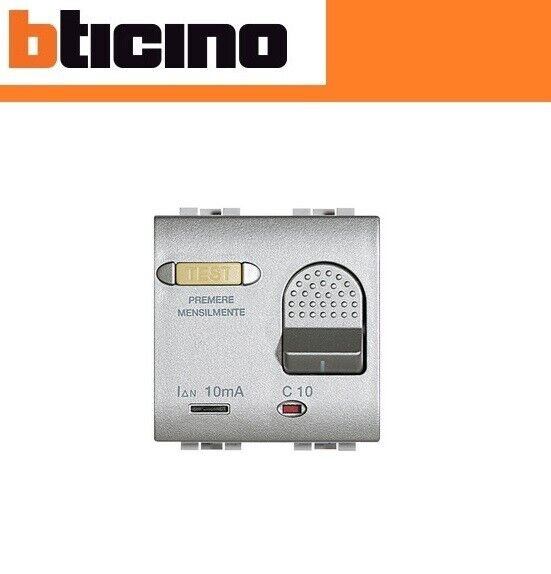 INTERRUTTORE SALVAVITA 10A BTICINO LIVING TECH NT4305/10 GRIGIO.
