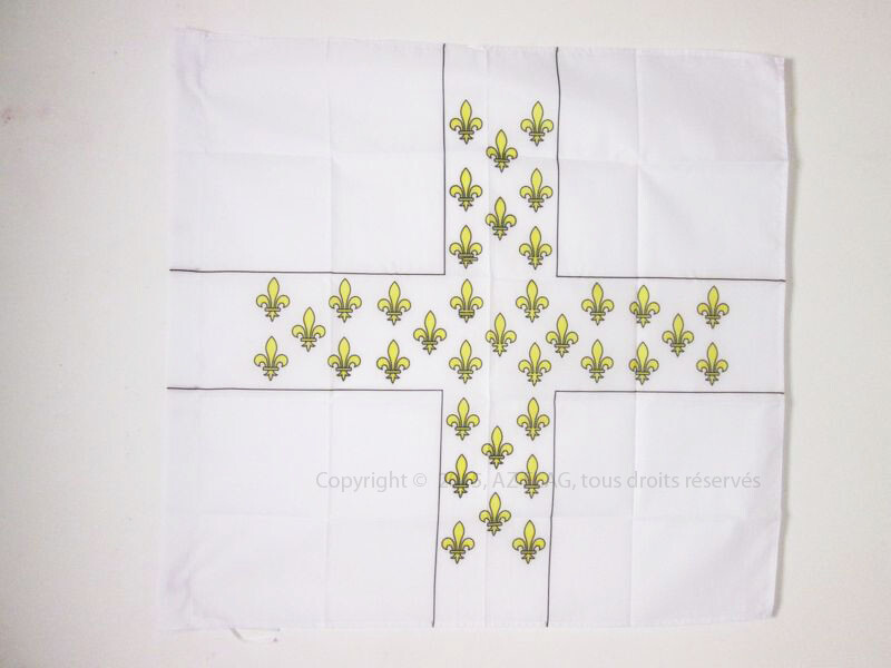 BANDIERA FANTERIA IMPERIO FRANCESE COLONNELLO ARMAGNAC 1776-1791 90x90cm - BANDI