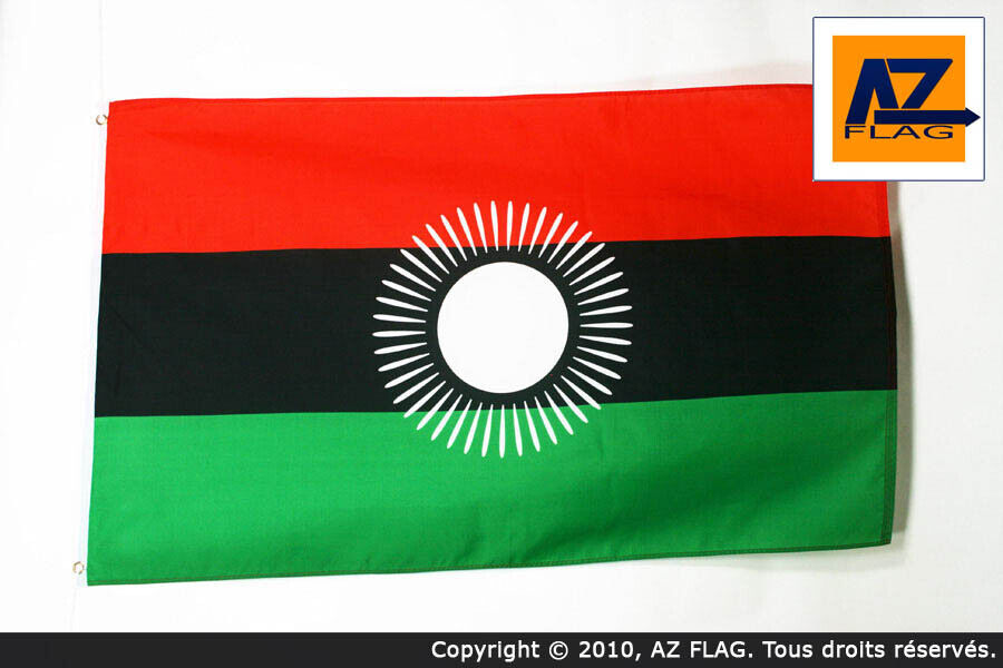 BANDIERA MALAWI 90x60cm - BANDIERA MALAWAIANA 60 x 90 cm - Nuova