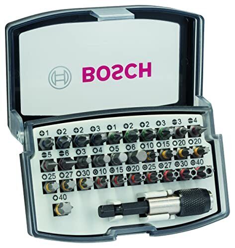 Bosch Professional 32 pz. Set di bit di avvitamento (bit PH, PZ, (d5e)