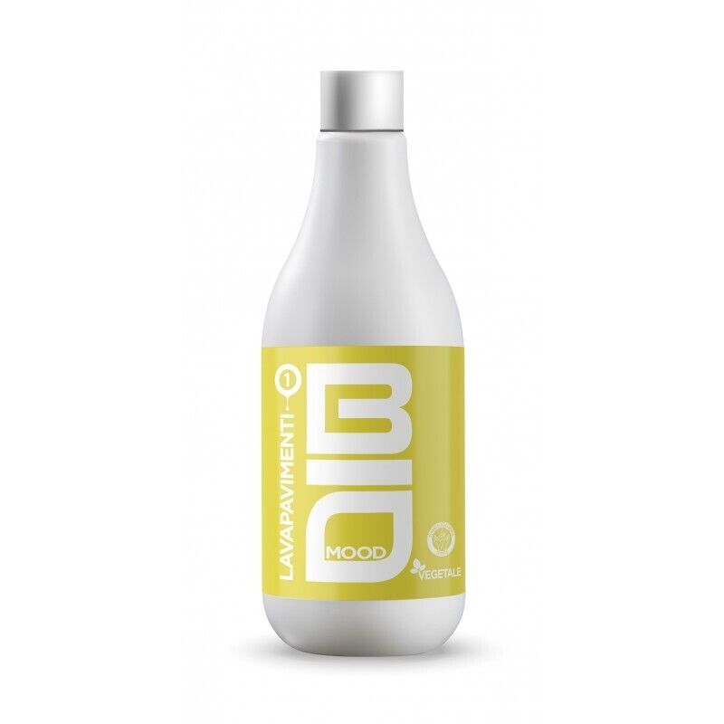 BIOMOOD Detergente LAVAPAVIMENTI BIO 1L Vegetale Ecologico per Tutti i Pavimenti