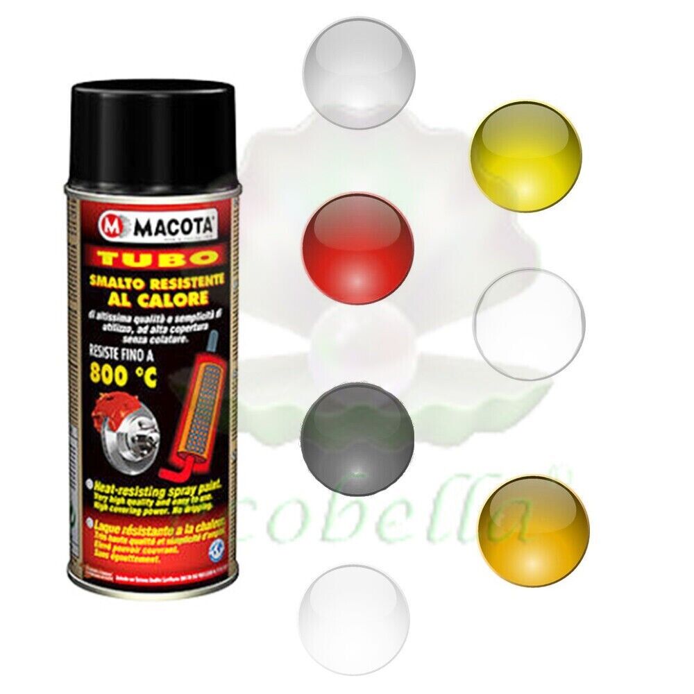 MACOTA TUBO vernice ALTA TEMPERATURA ANTRACITE spray 3G 400 ml auto moto