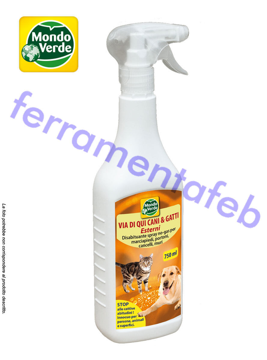 DISABITUANTE RESPINGE CANI GATTI SPRAY NO-GAS PER MARCIAPIEDI PORTONI MURI
