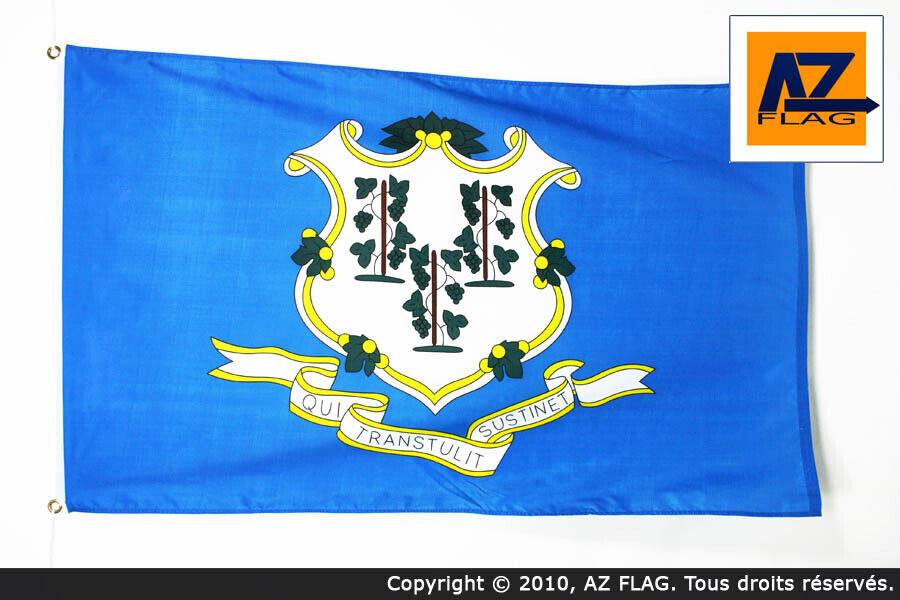 BANDIERA CONNECTICUT 150x90cm - BANDIERA STATO AMERICANO – USA - STATI UNITI 90