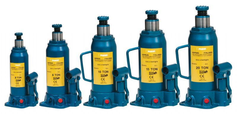 CRICCO MARTINETTO IDRAULICO A BOTTIGLIA 10 T TON FERVI 0062/10