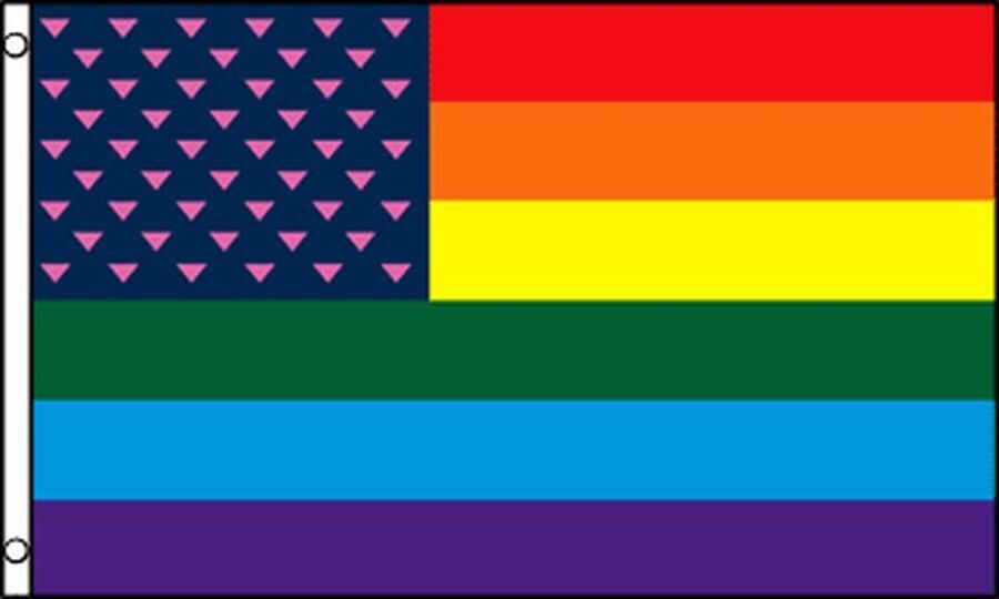BANDIERA ARCOBALENO STATI UNITI GLORIA 150x90cm - BANDIERA AMERICANA - RAINBOW F