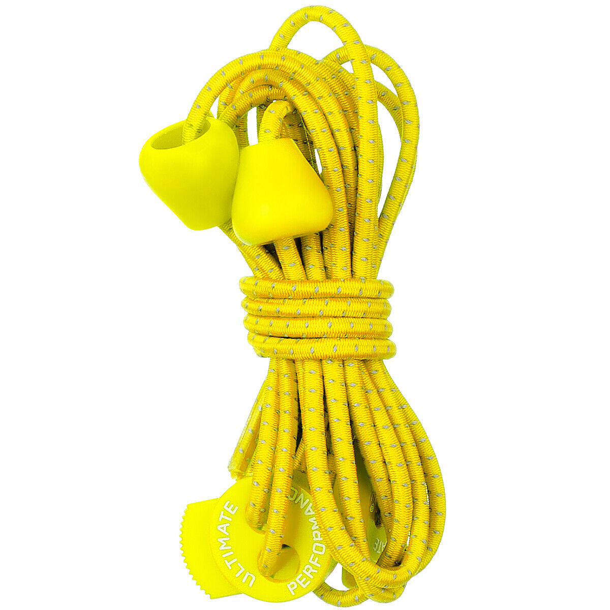 Ultimate Performance Lacci Delle Scarpe Elastiche Riflettenti Jogging Giallo