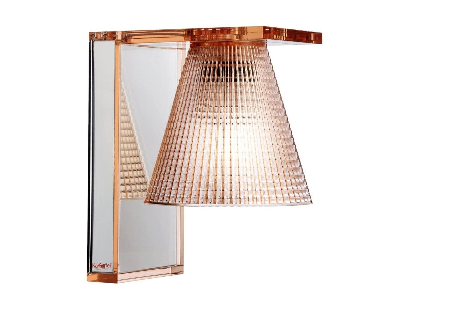 KARTELL LIGHT-AIR LAMPADARIO APPLIQUE TRASPARENTE AMBRA 9125/AM ORIGINALE NUOVO