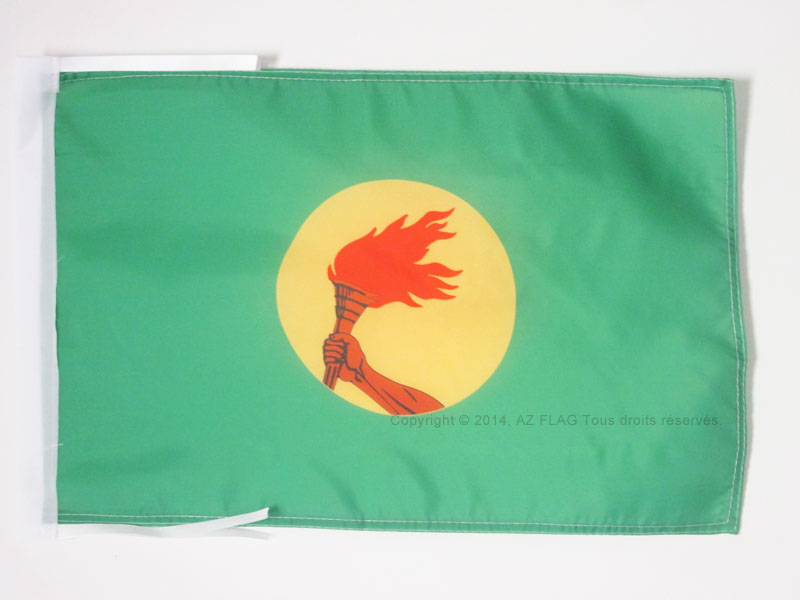 BANDIERA ZAIRE 45x30cm - BANDIERINA CONGOLESE - CONGO 30 x 45 cm cordicelle - Nu