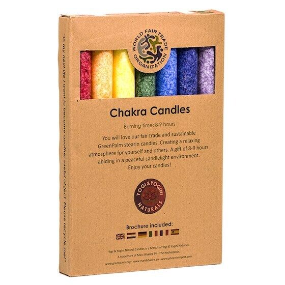 Set Candele Colorate Profumate 7 Chakra Candela Tavola Stelo Meditazione Lume