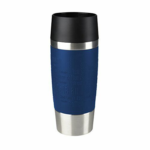 Tefal Tazza da Viaggio, in Acciaio Inox, Blu, 8.2 x 8.2 x 20.4 cm (y4A)