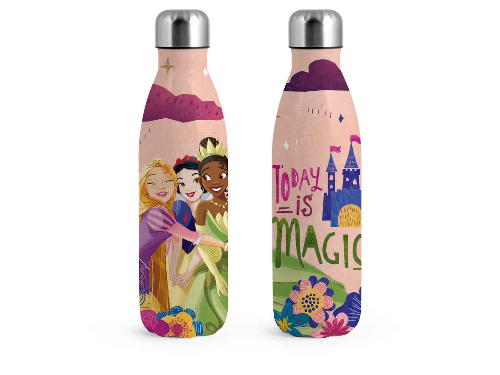 BORRACCIA BOTTIGLIA TERMICA ERMETICA PRINCIPESSE DISNEY 0,5LT ACCIAIO INOX