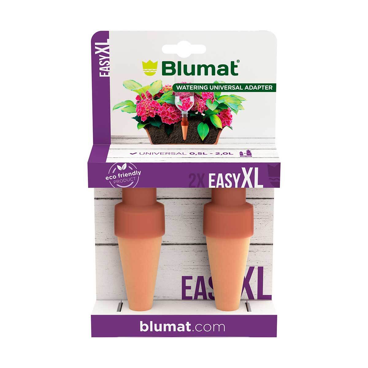 2x Coni per irrigazione Blumat Easy XL per bottiglie d'aqua 0,3L/24h (22202)