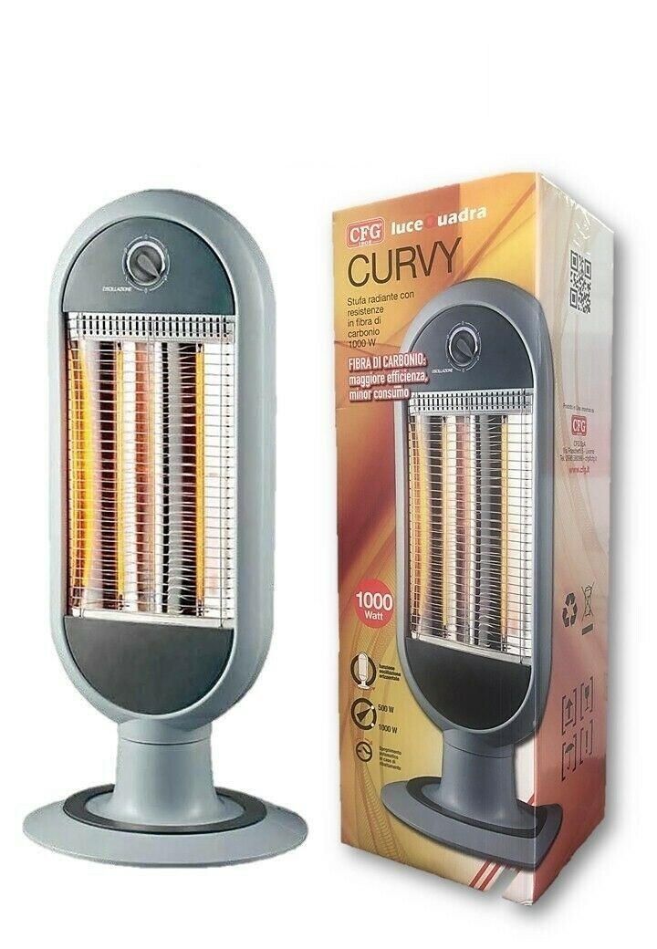 Cfg CFG ER017 CURVY - STUFA IN FIBRA CARB. 400/1000W