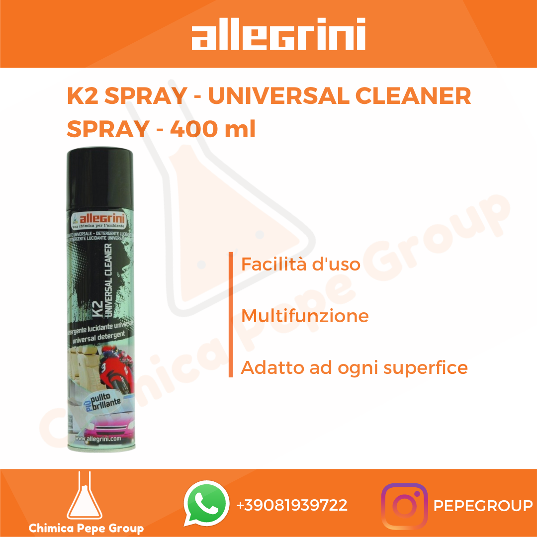 K2 SPRAY 400 ml Allegrini - UNIVERSAL CLEANER spray