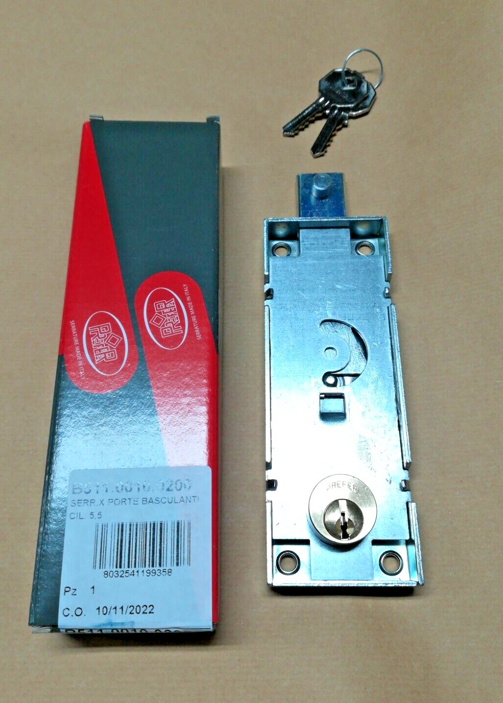 Serratura Per Serranda Basculante "6511" Prefer