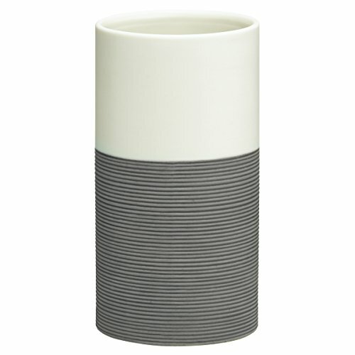 Sealskin Tazza Doppio Bagno Accessori, Porcellana, Grau, 6.7 x 6.7 x 12.6 (z8c)