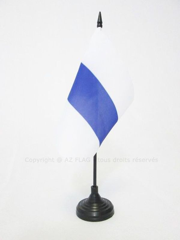 BANDIERA DA TAVOLO CANTONE DI ZUGO 15x15cm - PICCOLA BANDIERINA DI ZUGO - ZG 15