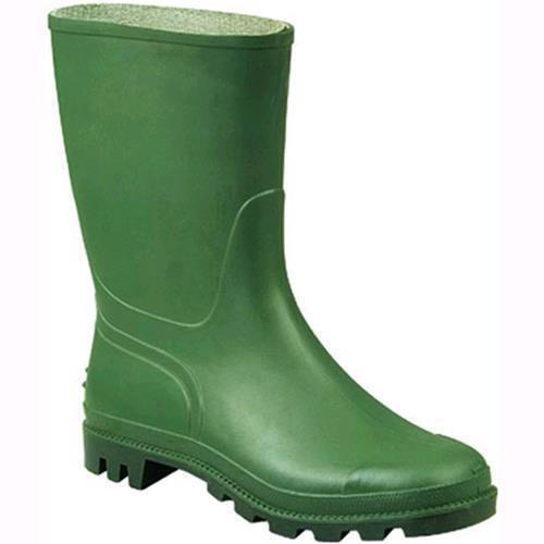 Stivali Tronchetto Pvc Colore Verde/Nero N. 39