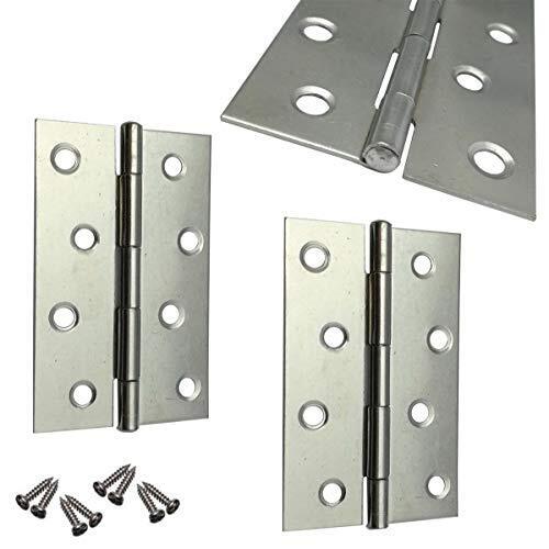 Euro Tische 2 cerniere in acciaio inox, ideali per interni ed esterni, (g5a)