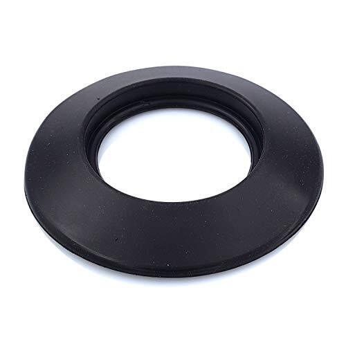 TYGERIX Rosone Coprimuro in Silicone Nero da 80 mm | Rosetta Flessibile (o0l)