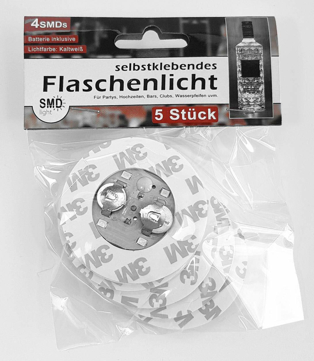 selbstklebendes bottiglia luce 5er Set ciascuno con 4 SMD LED (O9I)